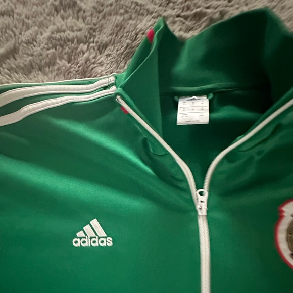 ADIDAS MENS XL ZIP UP ATHLETIC MEXICAN FUTBOL JACKET - Picture 4 of 6